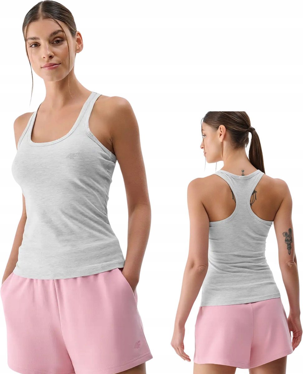 Koszulka 4F Top damski bokserka F124 27M szary L