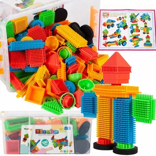 MalPlay Klocki Edukacyjne Konstrukcyjne | Wafle Jeżyki | Kreatywne do Łączenia 100 elementów - Klocki - miniaturka - grafika 1
