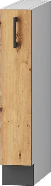 Elior Szafka kuchenna cargo z koszem dąb artisan - Rimer 3X 15 cm