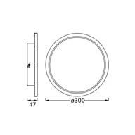 Lampy sufitowe - OSRAM Lampa sufitowa BATHROOM, czarny, aluminium - miniaturka - grafika 1