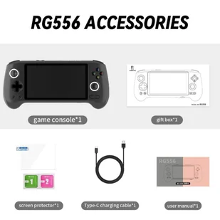 Konsola do gier ANBERNIC RG556, Android 13, 8GB RAM, pamięć dyskowa 128GB, streaming Moonlight - Czarny - Konsole i gry retro - miniaturka - grafika 8