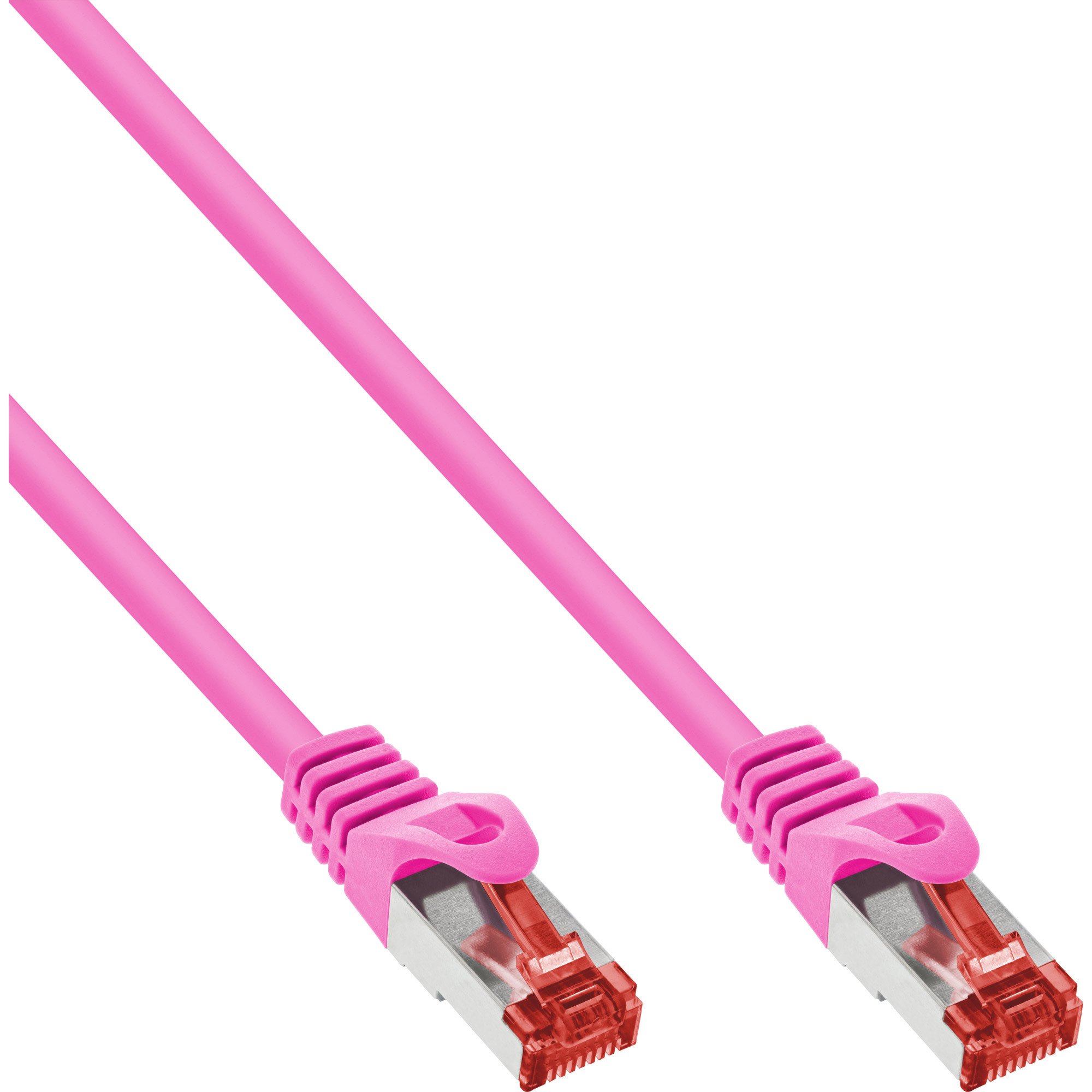 InLine Patchcord S/FTP PiMF Cat.6 PVC różowy 2m 76402M