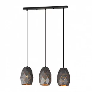 Italux Harley lampa wisząca 3-punktowa MDM-3480/3 GR+GD - Lampy sufitowe - miniaturka - grafika 1