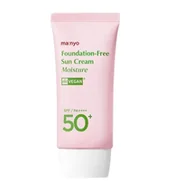 Balsamy i kremy do opalania - Krem do twarzy z filtrem przeciwsłonecznym Manyo Foundation-Free Sun Cream Moisture SPF/PA++++ 50+ 50 ml - miniaturka - grafika 1