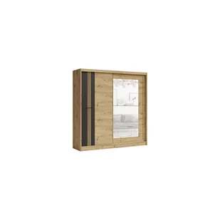 Szafa ML-200 Molto Sypialnia Fadome Artisan, Czarny - Szafy - miniaturka - grafika 1