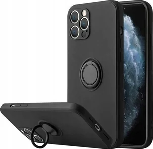 OEM Etui Silicon Ring do Iphone 11 PRO czarny - Etui i futerały do telefonów - miniaturka - grafika 1