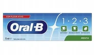Pasty do zębów - Oral-B 1-2-3 pasta do mycia zębów miętowa - 75ml - miniaturka - grafika 1