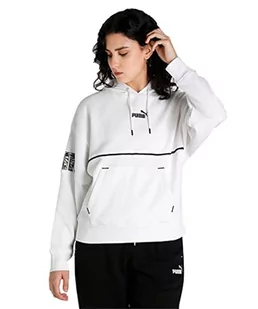 PUMA Damska bluza z kapturem Power Safari, biała, XS, biały, XS - Bluzy damskie - miniaturka - grafika 1