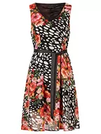 Sukienki - ApartFashion Sukienka damska, Czerwony, wielokolorowy, 36 - miniaturka - grafika 1