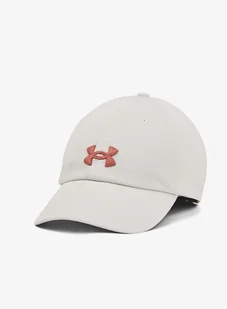 Czapka z daszkiem damska Under Armour Blitzing Adj - white clay/canyon pink - Czapki damskie - miniaturka - grafika 1