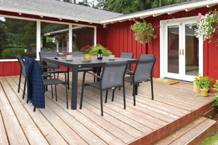 Meble ogrodowe aluminiowe Katania Square Grey / Window Grey 8+1 - Meble ogrodowe - miniaturka - grafika 5