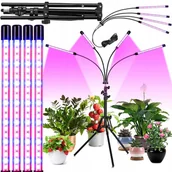 Pozostałe akcesoria do uprawy roślin - Lampa Led Plant Heckermann 78Led 4 Głowice + Tripod - miniaturka - grafika 1