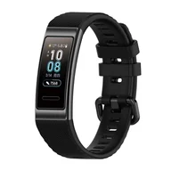 Akcesoria do smartwatchy - Pasek opaska silikonowa do Huawei Band 3 Pro/4 Pro "Czarny" - miniaturka - grafika 1