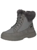 Kozaki damskie - Caprice Damskie ciepłe buty 9-26200-43, modne kozaki, taupe Comb, 37 EU, Taupe Comb, 37 EU - miniaturka - grafika 1