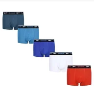 Spodenki damskie - Reebok Męskie bokserki Calzoncillos para Hombres En Azul/Blanco/Rojo Con Tecnología Que Absorbe La Humedad szorty, Wektor czerwony/biały/niebieski, XL - miniaturka - grafika 1