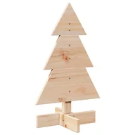 Choinki - vidaXL Drewniana choinka do udekorowania, 60 cm, lite drewno sosnowe - miniaturka - grafika 1