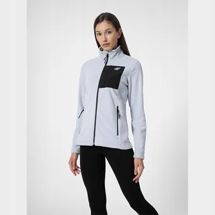 Bluza polarowa 4F 4FSS23TFLEF077 34S niebieski XS - Bluzy damskie - miniaturka - grafika 1