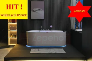 Zepehof Wirujące dysze Wanna z hydromasażem BZ-675 prostokątna 170cmx85cmx60cm z podgrzewaczem+pilot - Wanny z hydromasażem Zepehof Wirujące dysze Wanna z hydromasażem BZ-675 prostokątna 170cmx85cmx60cm z podgrzewaczem+pilot - Wanny z hydromasażem - miniaturka - grafika 1