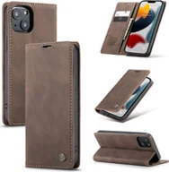 Etui i futerały do telefonów - Pokrowiec König Design kompatybilny z Apple iPhone 13 mini - skórzany pokrowiec na telefon komórkowy - brązowy - miniaturka - grafika 1