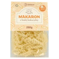 Makaron - Makaron z białej kukurydzy (bezglutenowy) świderki 250g - miniaturka - grafika 1