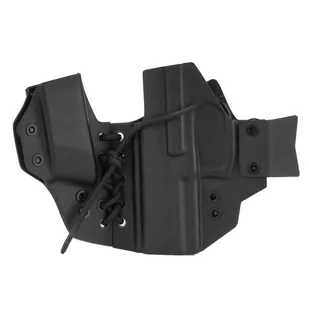 DOUBLETAP GEAR - Kabura wewnętrzna Kydex Appendix Elastic IWB z ładownicą do HK P30, SFP - Czarna - Odzież taktyczna i umundurowanie - miniaturka - grafika 2