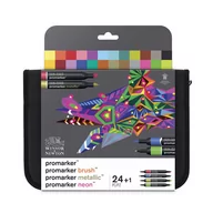 Kredki, ołówki, pastele i pisaki - Zestaw ProMarkerów, 24 kolory, Winsor&Newton - miniaturka - grafika 1