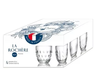 Zestaw 4 szklanek La Rochère Gobelet, 230 ml - Szklanki - miniaturka - grafika 1