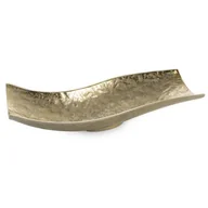 Tace i patery - Misa patera metalowa PEDRO 39X16X9 złota - miniaturka - grafika 1
