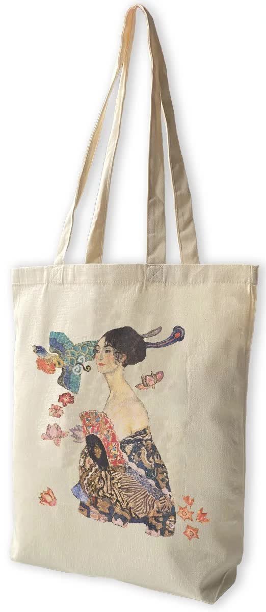 Torba bawełniana Dama z wachlarzem Gustav Klimt