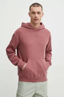 Reebok bluza męska kolor bordowy z kapturem gładka 100076362 - Bluzy męskie - miniaturka - grafika 1