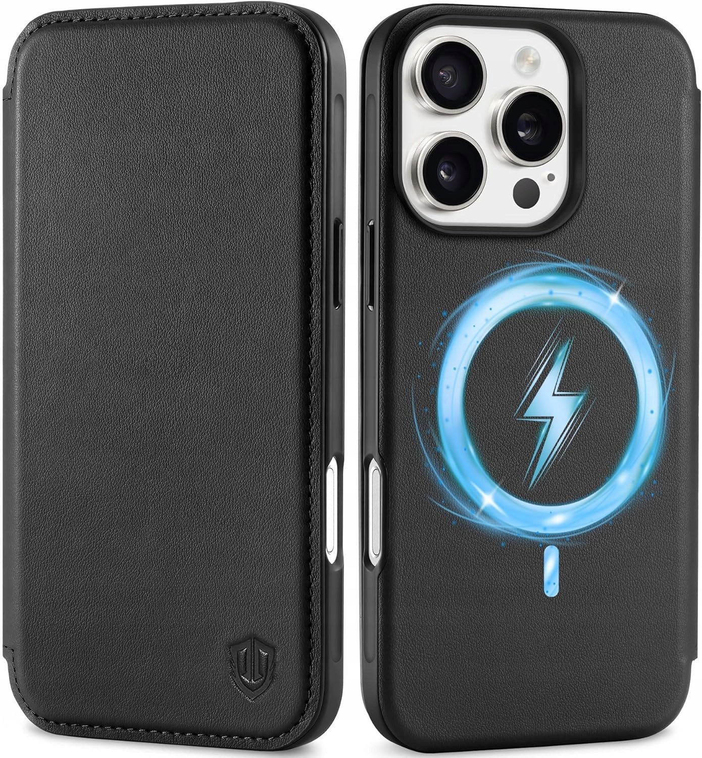 Etui Shieldon Slim do iPhone 16 Pro Skóra Prawdziwa portfel Smykle