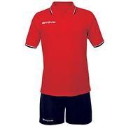 Zestawy męskiej odzieży sportowej - Givova, zestaw street, czerwony/niebieski, L - miniaturka - grafika 1