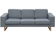 Sofy i kanapy - Jasnoszara 3-osobowa sofa T9-P55 - miniaturka - grafika 1