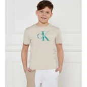 Koszulki dla chłopców - Calvin Klein Jeans T-shirt | Regular Fit - miniaturka - grafika 1