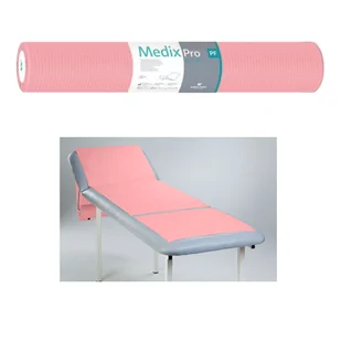 Podkład higieniczny na rolce 70cm x 50cm różowy podfoliowany 54g MedixPro 80szt - Kosmetyczne akcesoria jednorazowe - miniaturka - grafika 1