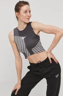 Koszulki sportowe damskie - Reebok Top GI5003 damski kolor szary - miniaturka - grafika 1