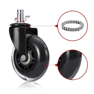 Komplet 5 kółek kauczukowych PERSES do foteli i krzeseł - Fotele Komplet 5 kółek kauczukowych PERSES do foteli i krzeseł - Fotele - miniaturka - grafika 13