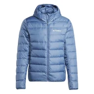 Buty trekkingowe damskie - Kurtka z kapturem męska adidas TERREX MULTI LIGHT DOWN niebieska IP6039-M - miniaturka - grafika 1
