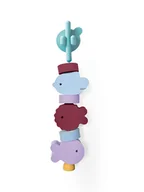 Zabawki do kąpieli - QUUT Klocki piankowe do nawlekania do kąpieli Beedi Fish Burgundy - miniaturka - grafika 1