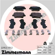 Klocki hamulcowe - Klocki hamulcowe - komplet ZIMMERMANN 22953.170.2 - miniaturka - grafika 1