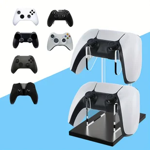 TEMU Uniwersalny Stojak Odpowiedni Do Kontrolerów Gier Ps5/Ps4/Switch Pro/ Elite// 360 Z Podwójnym Warstwą. - Akcesoria do Nintendo - miniaturka - grafika 1