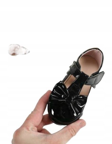 SHEIN PÓŁBUTY DZIECIĘCE CZARNE NA RZEPY 26 1Ł5N