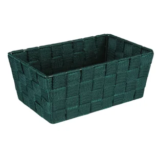 Organizer DOMI 10 x 25 x 15 cm pleciony zielony - Pojemniki łazienkowe - miniaturka - grafika 1