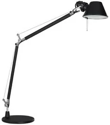 Artemide - Tolomeo Lampa Stołowa E27 Czarna z Czarną Podstawą Artemide - Lampy stojące - miniaturka - grafika 1
