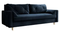Sofy i kanapy - Granatowa sofa rozkładana z funkcją spania Kuda - miniaturka - grafika 1