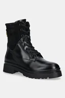 Botki damskie - Gant workery skórzane Aligrey damskie kolor czarny na płaskim obcasie 31541156 - miniaturka - grafika 1