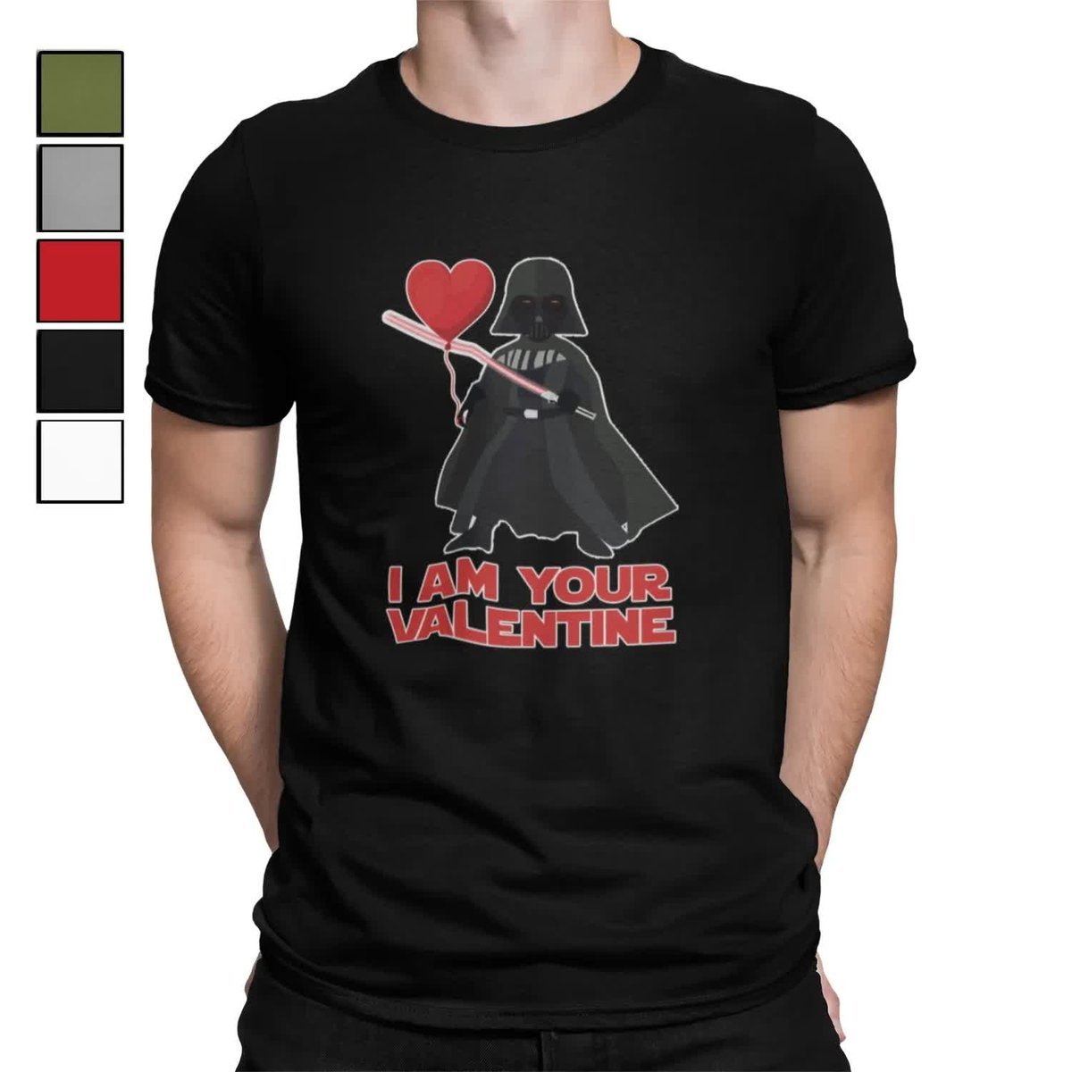 Koszulka T-Shirt Męska Prezent Dla Niego Walentynki Love Star Wars - S
