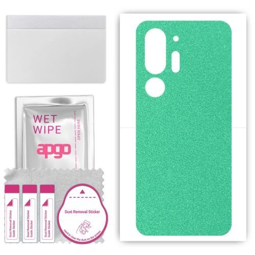 folia naklejka skórka strukturalna na TYŁ do HTC U24 Pro - Seledynowy Pastel Matowy - apgo SKINS