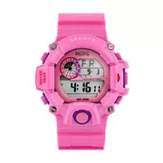 Zegarki dla dzieci - Różowy dziecięcy zegarek elektroniczny Pacific 208L-6 - miniaturka - grafika 1