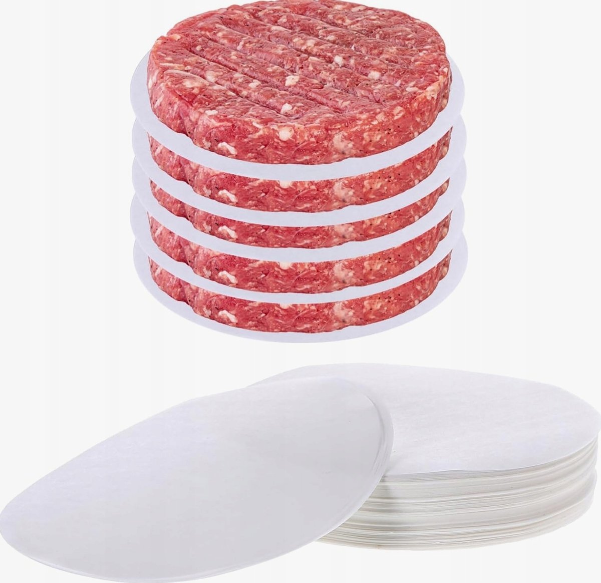PAPIER 500 SZTUK OKRĄGŁY 11 CM NIEPRZYWIERAJĄCY PERGAMINOWY PIECZENIA